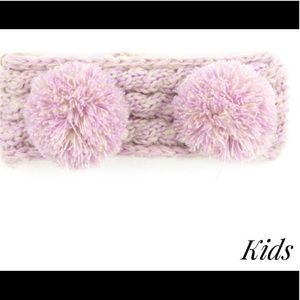 C.C Kids Double Pom Headband NWT Lilac